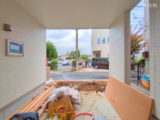 埼玉県志木市本町3丁目の新築戸建て外構写真 2025年10月14日撮影
