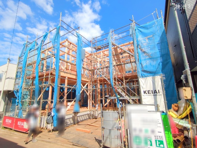 埼玉県入間郡三芳町大字藤久保の新築戸建て上棟写真 2025年9月29日撮影