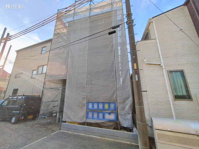 埼玉県朝霞市岡１丁目の新築戸建てシート写真 2026年2月5日撮影