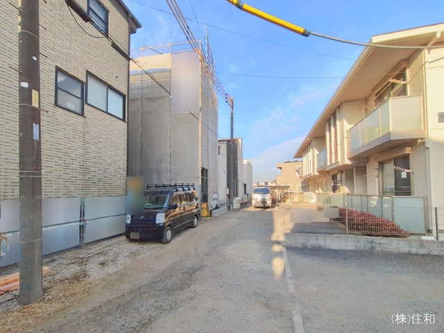 埼玉県朝霞市岡１丁目の新築戸建てシート写真 2026年2月5日撮影