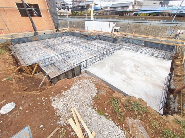埼玉県朝霞市膝折町３丁目の新築戸建て基礎写真 2026年2月17日撮影