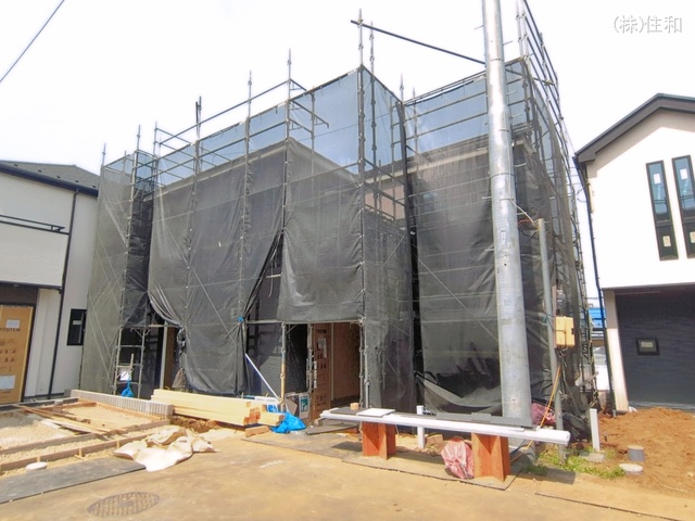 埼玉県朝霞市膝折町３丁目の新築戸建てシート写真 2026年4月8日撮影