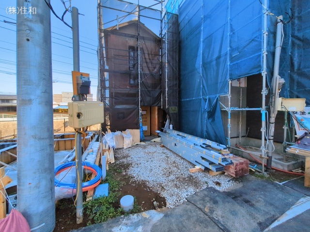 埼玉県朝霞市膝折町3丁目の新築戸建て上棟写真 2026年3月4日撮影