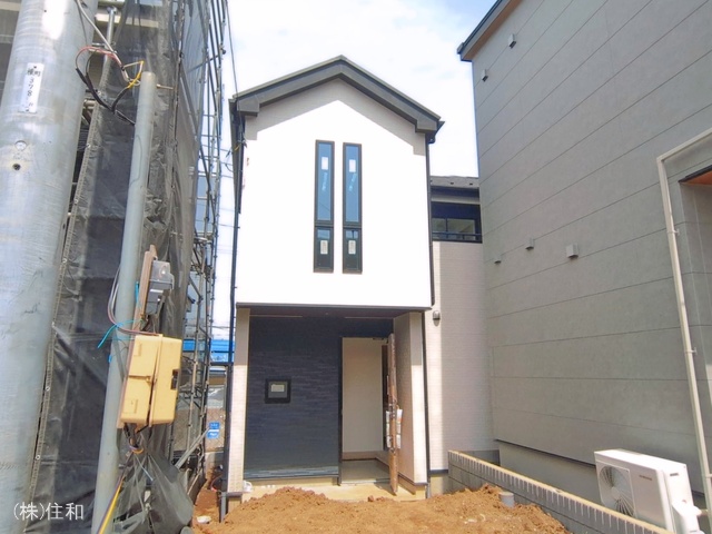 埼玉県朝霞市膝折町３丁目の新築戸建て外構写真 2026年4月8日撮影