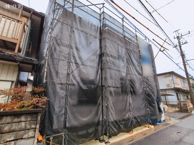 埼玉県富士見市渡戸２丁目の新築戸建てシート写真 2026年3月3日撮影