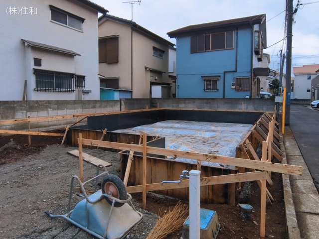 埼玉県ふじみ野市桜ケ丘3丁目の新築戸建て基礎写真 2026年3月9日撮影