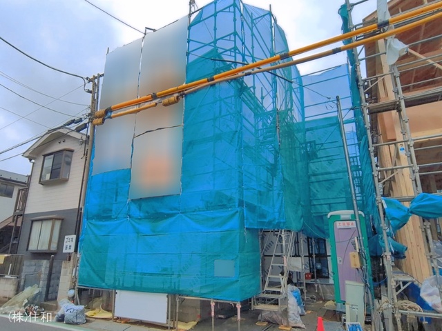 埼玉県ふじみ野市上福岡4丁目の新築戸建てシート写真 2026年3月30日撮影