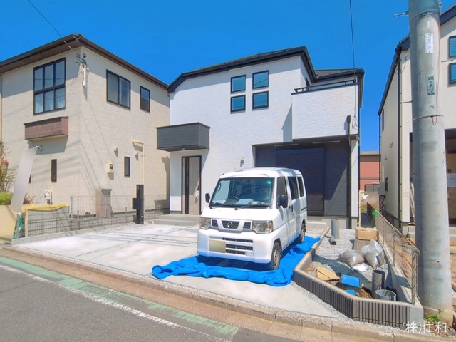 埼玉県富士見市上沢２丁目の新築戸建て外構写真 2026年4月2日撮影
