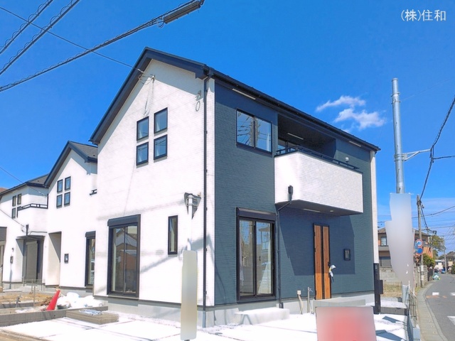 埼玉県富士見市上沢2丁目の新築戸建て外構写真 2026年4月2日撮影