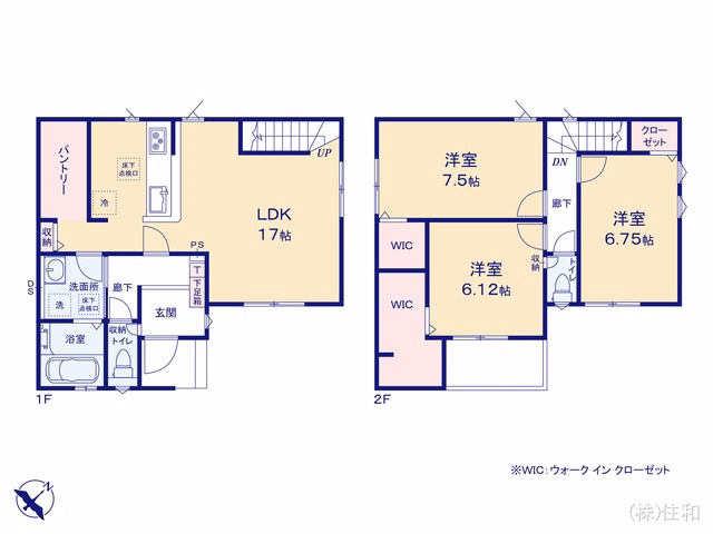 新築戸建て ふじみ野市上福岡20期3棟 3号棟 間取図