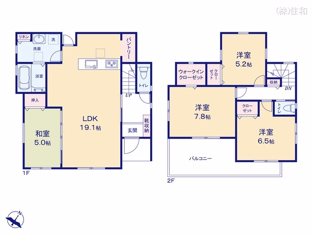 ふじみ野市苗間 間取図