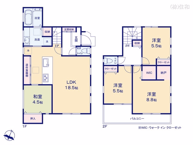 ふじみ野市福岡中央2丁目(戸建) 間取図