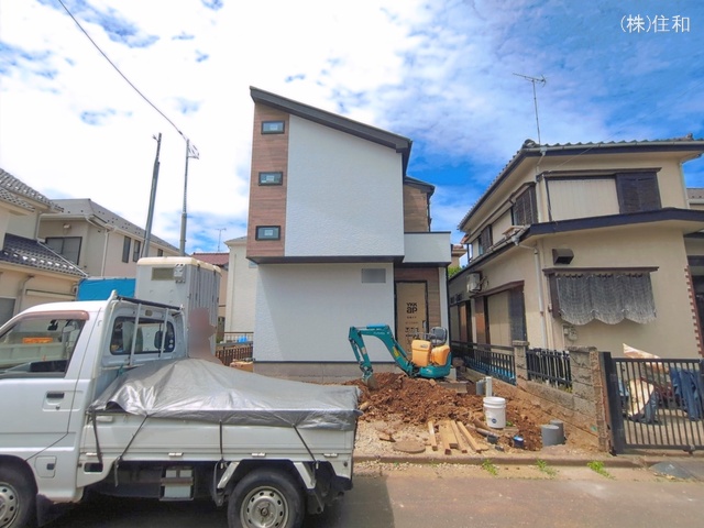 埼玉県入間郡三芳町大字藤久保の新築戸建て外構写真 2026年5月27日撮影