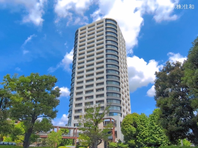 埼玉県ふじみ野市うれし野２丁目のマンション『リズムタワー1』外観写真 2026年5月10日撮影