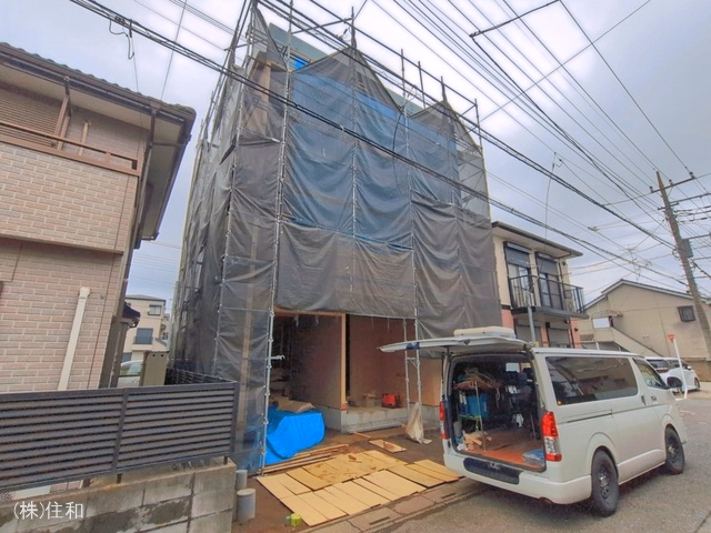 埼玉県富士見市鶴瀬西３丁目の新築戸建て上棟写真 2026年6月3日撮影