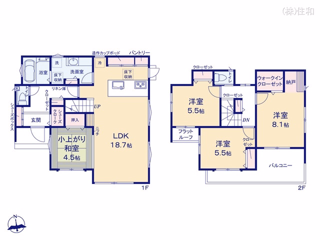 新築戸建て 朝霞市岡第3期 間取図