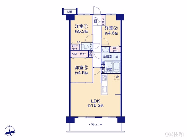 コスモ朝霞台 間取図