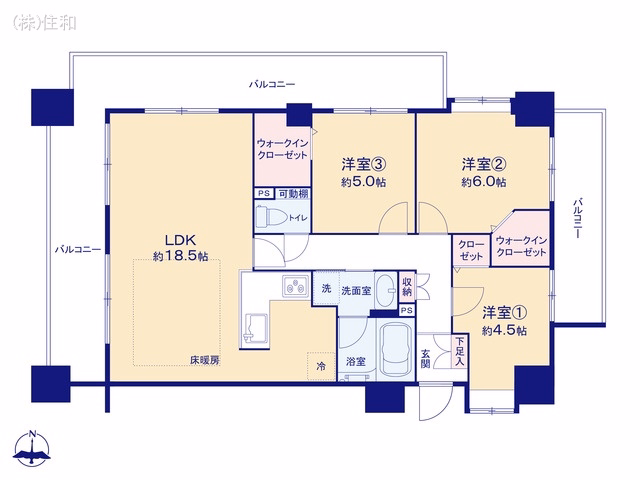 レーベンハイム・フォレチッタガーデン 間取図