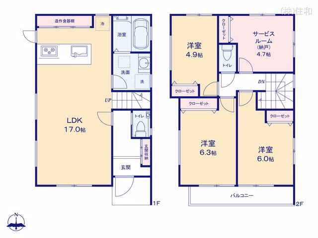 志木市本町3丁目(戸建) 間取図
