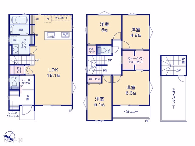 新築戸建て 志木市柏町 A号棟 間取図