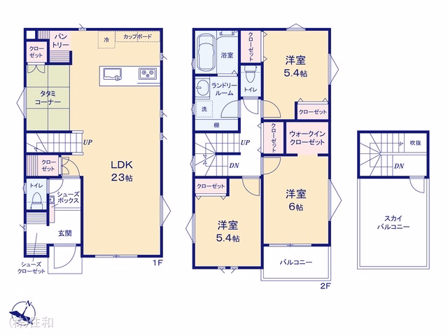 新築戸建て 志木市柏町 B号棟 間取図