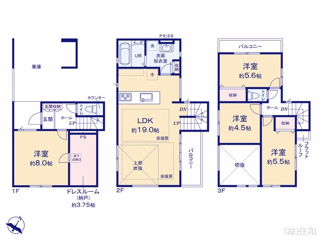 ふじみ野市上福岡3丁目（戸建）02 間取図