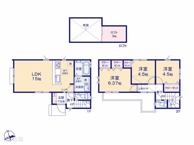 朝霞市根岸台7丁目(戸建)01 間取図