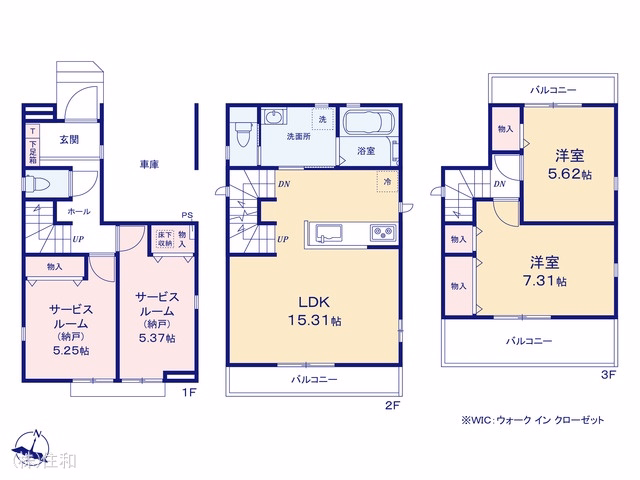 新築戸建て ふじみ野市福岡中央2丁目896番 A号棟 間取図
