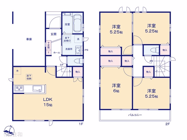 新築戸建て ふじみ野市福岡中央2丁目896番 B号棟 間取図