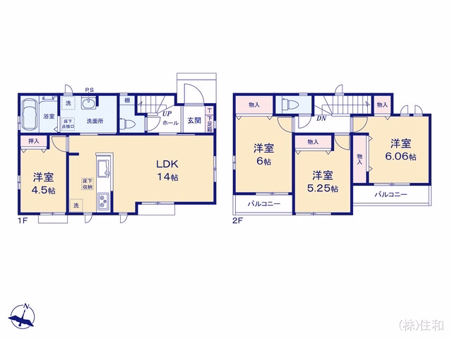 ふじみ野市上ノ原2丁目(戸建)B 間取図