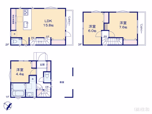 新築戸建て ふじみ野市丸山第3期 間取図