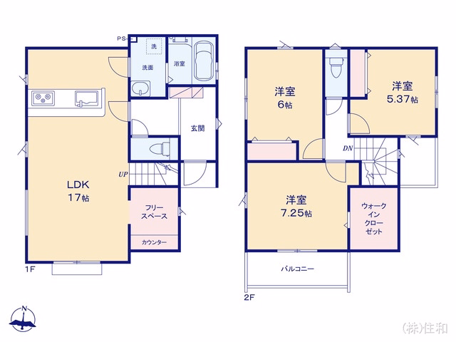 富士見市大字水子(戸建)01 間取図