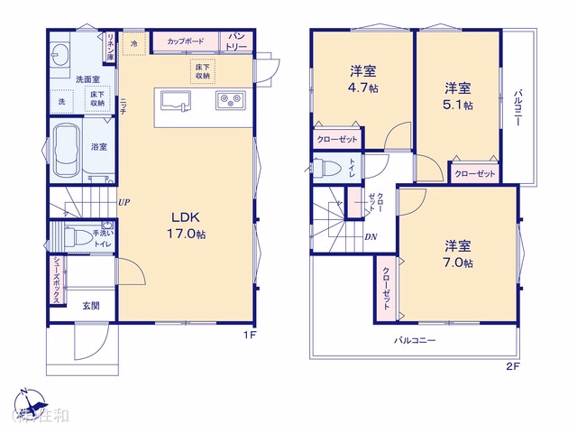 富士見市大字水子（戸建） 間取図