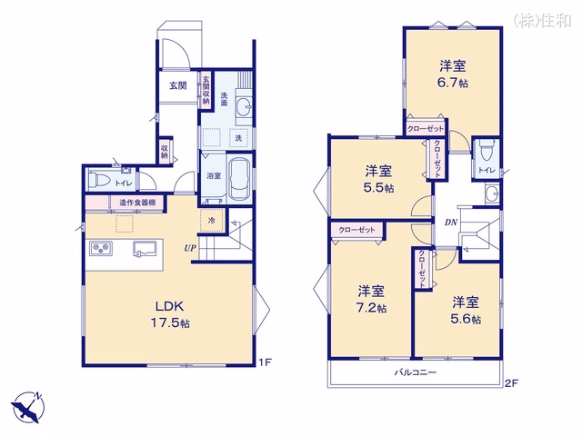 ふじみ野市上福岡4丁目（戸建） 間取図