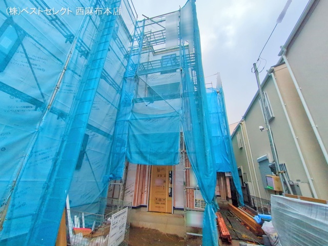 東京都大田区西六郷2丁目の新築戸建てシート写真 2025年6月25日撮影