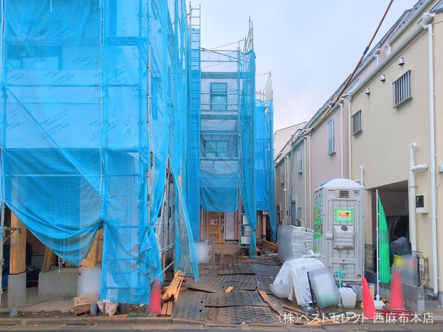 東京都大田区西六郷2丁目の新築戸建てシート写真 2025年6月25日撮影