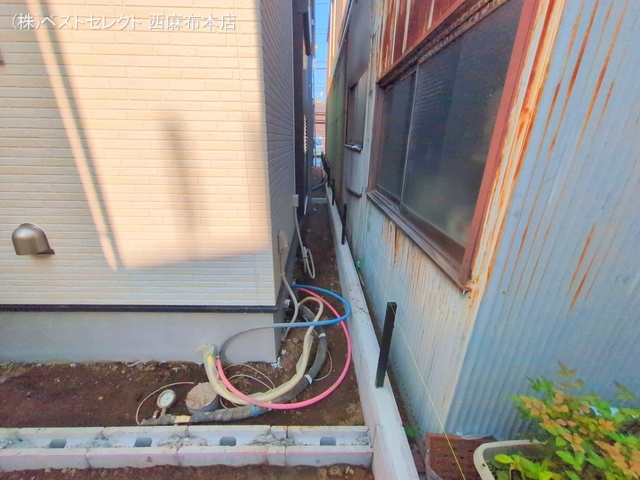 東京都大田区西六郷2丁目の新築戸建て外構写真 2025年8月18日撮影