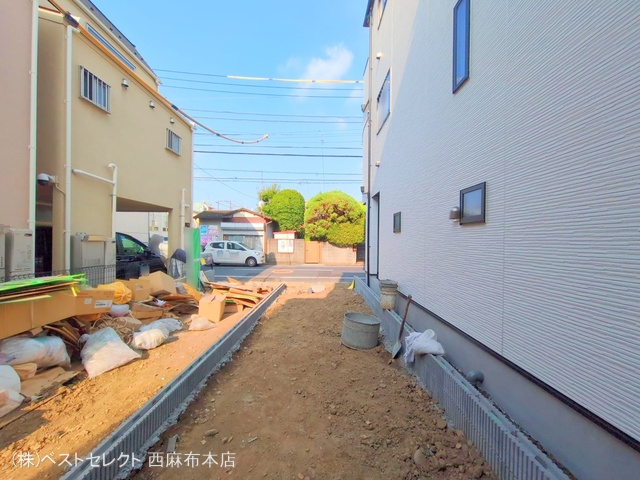 東京都大田区西六郷2丁目の新築戸建て外構写真 2025年8月18日撮影