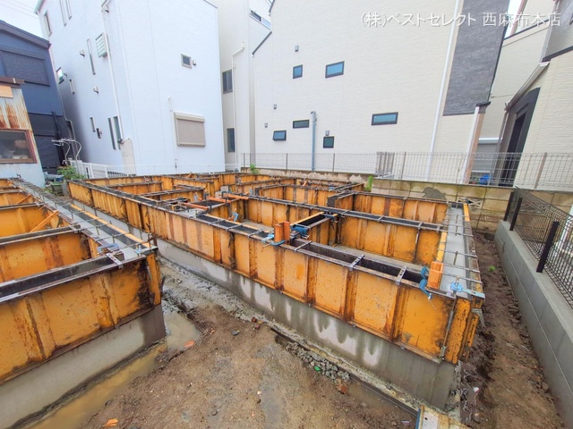 東京都大田区西六郷2丁目の新築戸建て基礎写真 2025年5月29日撮影