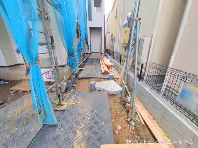 東京都大田区西六郷2丁目の新築戸建て外構写真 2025年7月17日撮影