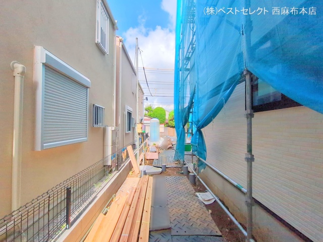東京都大田区西六郷2丁目の新築戸建て外構写真 2025年7月17日撮影