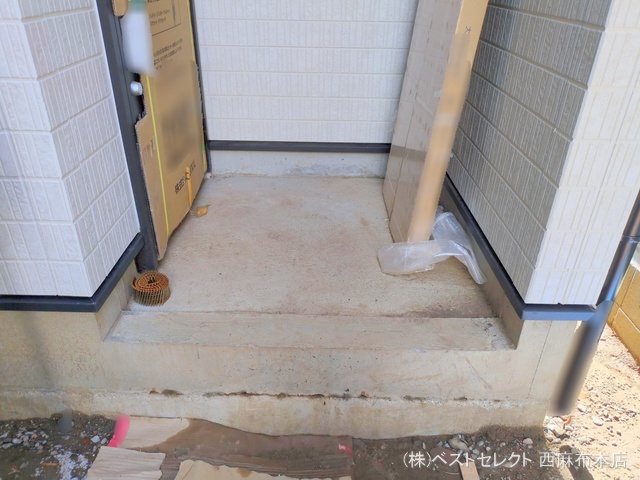 東京都大田区西六郷2丁目の新築戸建て外構写真 2025年7月17日撮影