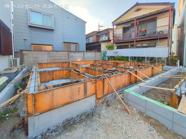 東京都大田区中央7丁目の新築戸建て基礎写真 2025年6月29日撮影