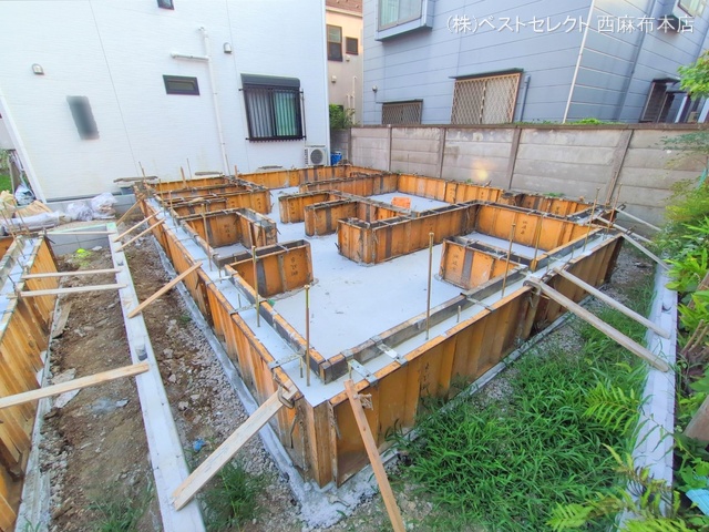 東京都大田区中央7丁目の新築戸建て基礎写真 2025年6月29日撮影