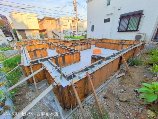 東京都大田区中央7丁目の新築戸建て基礎写真 2025年6月29日撮影
