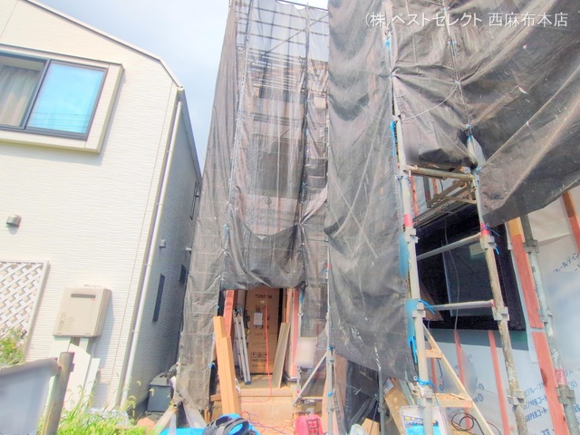 東京都大田区中央7丁目の新築戸建てシート写真 2025年8月21日撮影