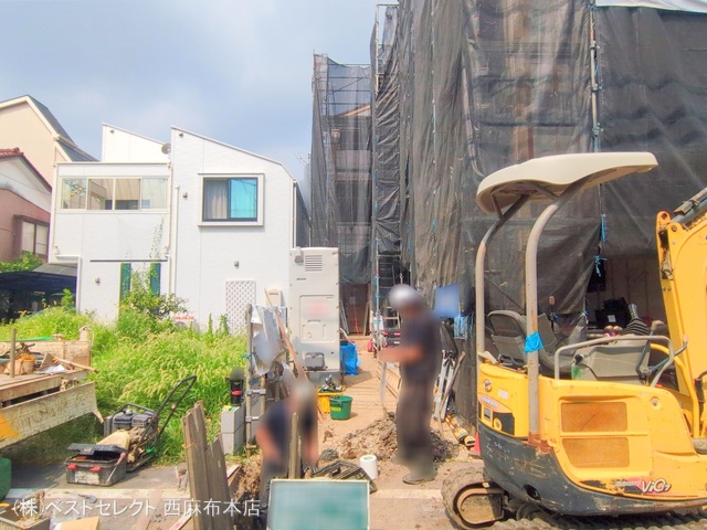 東京都大田区中央7丁目の新築戸建てシート写真 2025年8月21日撮影