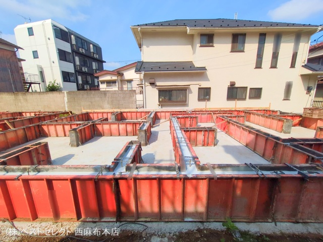 東京都大田区南久が原2丁目の新築戸建て基礎写真 2025年6月30日撮影