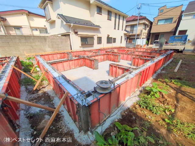 東京都大田区南久が原2丁目の新築戸建て基礎写真 2025年6月30日撮影