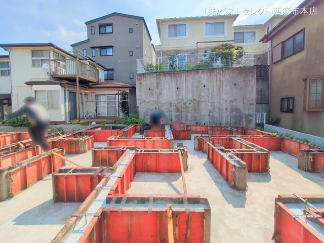 東京都大田区南久が原２丁目の新築戸建て基礎写真 2025年6月30日撮影